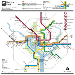 Washington DC Metro Map 500 Piece Jigsaw Puzzle NYPC (ONLINE ORDER ONLY)