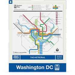 Washington DC Metro Map 500 Piece Jigsaw Puzzle NYPC (ONLINE ORDER ONLY)