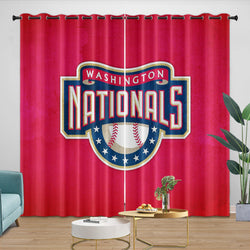 Washington Nationals Curtains Blackout Window Drapes Room Decoration (Online Order Only)