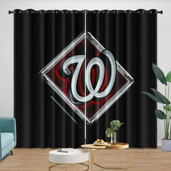 Washington Nationals Curtains Blackout Window Drapes Room Decoration (Online Order Only)