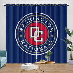Washington Nationals Curtains Blackout Window Drapes Room Decoration (Online Order Only)