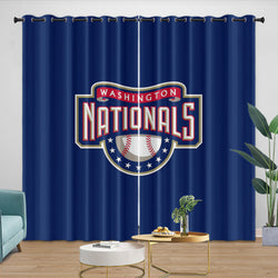 Washington Nationals Curtains Blackout Window Drapes Room Decoration (Online Order Only)