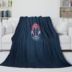 Washington Wizards Blanket Flannel Fleece Throw Room Decoration (Online Order Only)