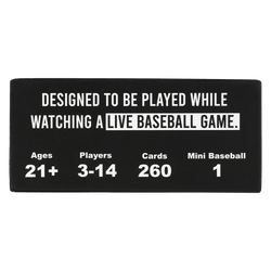 WATCH BASEBALL, GET DRUNK - The Live Baseball Drinking Game