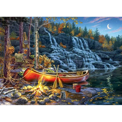 Waterfall Camp 1000 Piece Jigsaw Puzzle Cobble Hill (ONLINE ORDER ONLY)