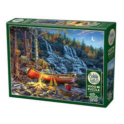 Waterfall Camp 1000 Piece Jigsaw Puzzle Cobble Hill (ONLINE ORDER ONLY)
