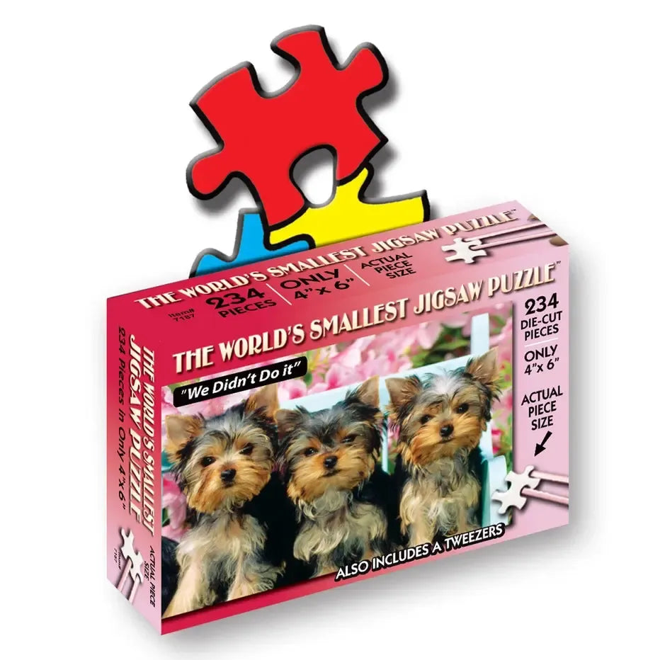 We Didn't Do It 234 Piece "World's Smallest" Jigsaw Puzzle TDC (ONLINE ORDER ONLY)