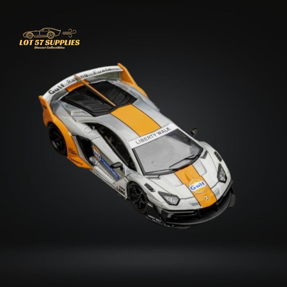 Star Model 1:64 Lamborghini Aventador LBWK LP700-4 GT EVO Gulf Raw With Figure 1:64 Limited to 499 Pcs (ONLINE ORDER ONLY)