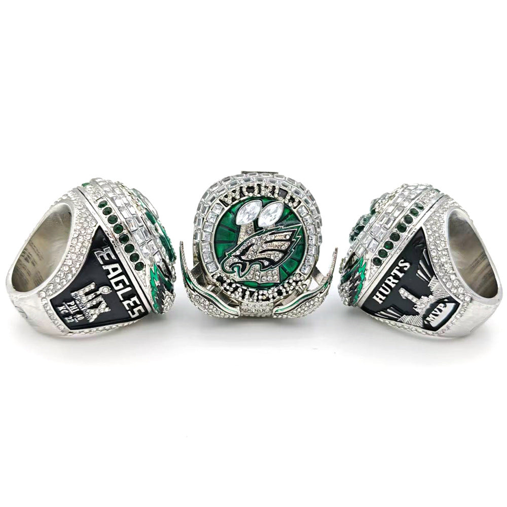 Philadelphia Eagles Super Bowl LIX Rings #1 Hurts MVP Edition with Wings Pop Out
