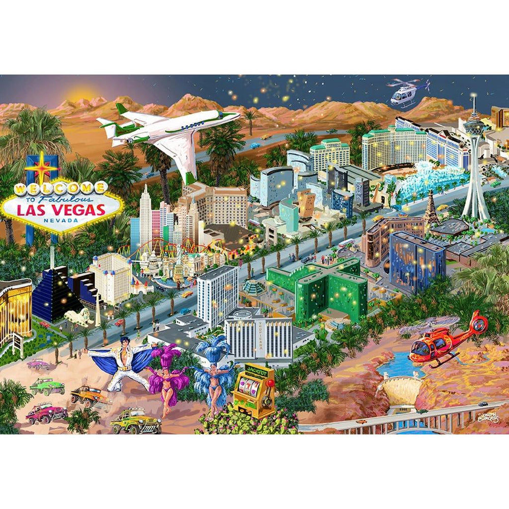 Welcome to Las Vegas 200 Piece Wood Jigsaw Puzzle Wooden City (ONLINE ORDER ONLY)