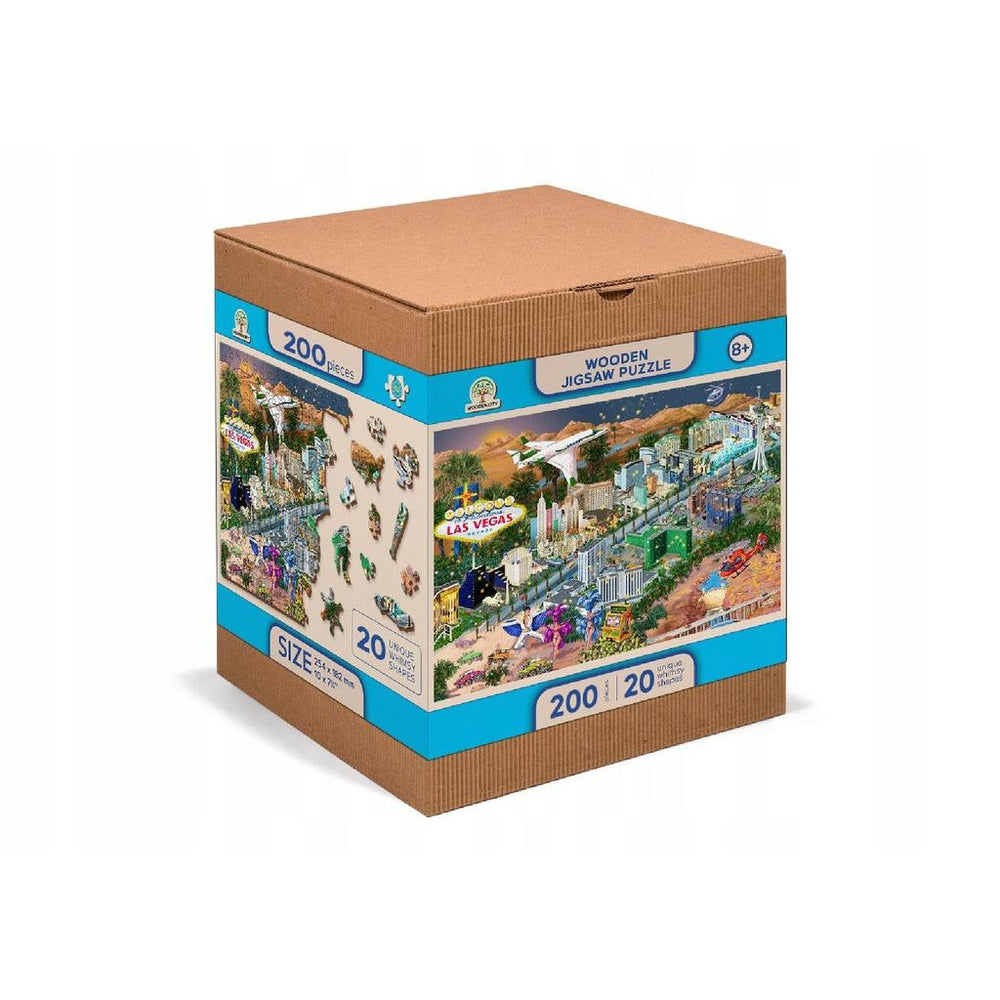 Welcome to Las Vegas 200 Piece Wood Jigsaw Puzzle Wooden City (ONLINE ORDER ONLY)