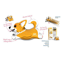 Welsh Corgi 3D Cardboard Model Kit Eugy (ONLINE ORDER ONLY)
