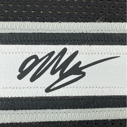 Framed Facsimile Autographed Victor Wembanyama 35x39 San Antonio Black Reprint Laser Auto Basketball Jersey (ONLINE ORDER ONLY)