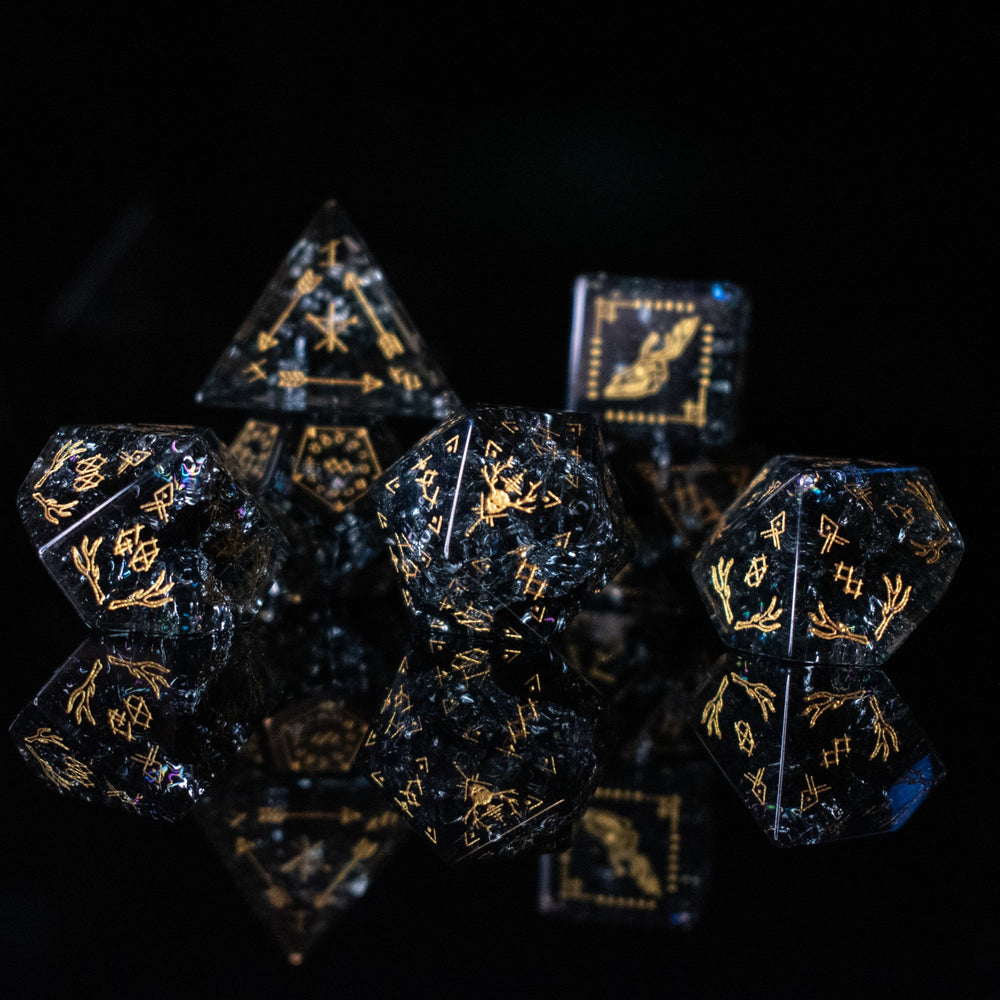 Pre-Order || Wendigo Shattered Glass Dice Set