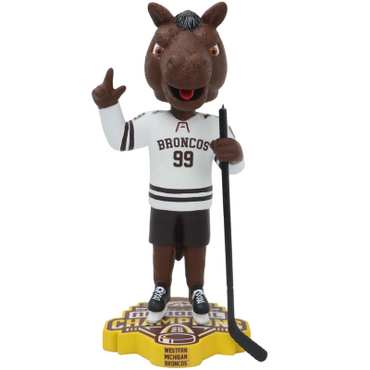 Western Michigan Broncos 2025 NCAA Men's Hockey National Champions Bobbleheads (Presale) (ONLINE ORDER ONLY)