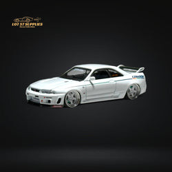 CUSTOM KAIDO Nissan Skyline GT-R R33 GREDDY V1 in White 1:64 KHMG113 (ONLINE ORDER ONLY)