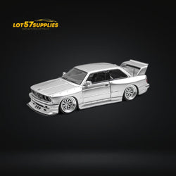 NA BMW E30 Wide-Body Resin Model Silver 1:64 (ONLINE ORDER ONLY)
