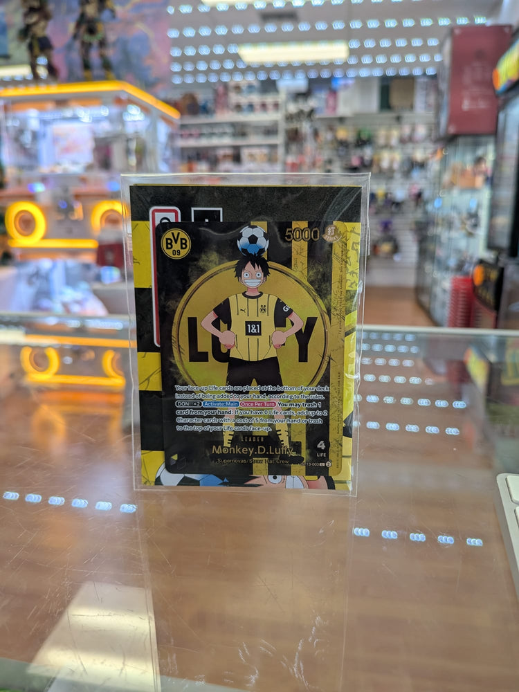 Monkey.D.Luffy (BVB x One Piece Campaign) - One Piece TCG Promotion Cards (OP-PR) + Official Poster signed by 3 Players (ONLINE ORDER ONLY)