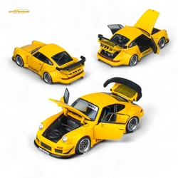 PGM Porsche RWB 930 Hinata - Yellow 1:64 (ONLINE ORDER ONLY)