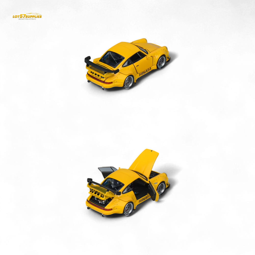PGM Porsche RWB 930 Hinata - Yellow 1:64 (ONLINE ORDER ONLY)