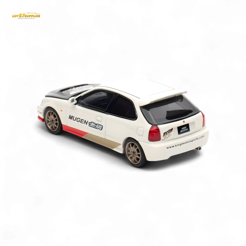 (Pre-Order) Motorhelix Honda Civic EK9 MUGEN Malaysia Limited Edition - White 1:64 (Online Order Only)