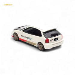 (Pre-Order) Motorhelix Honda Civic EK9 MUGEN Malaysia Limited Edition - White 1:64 (Online Order Only)