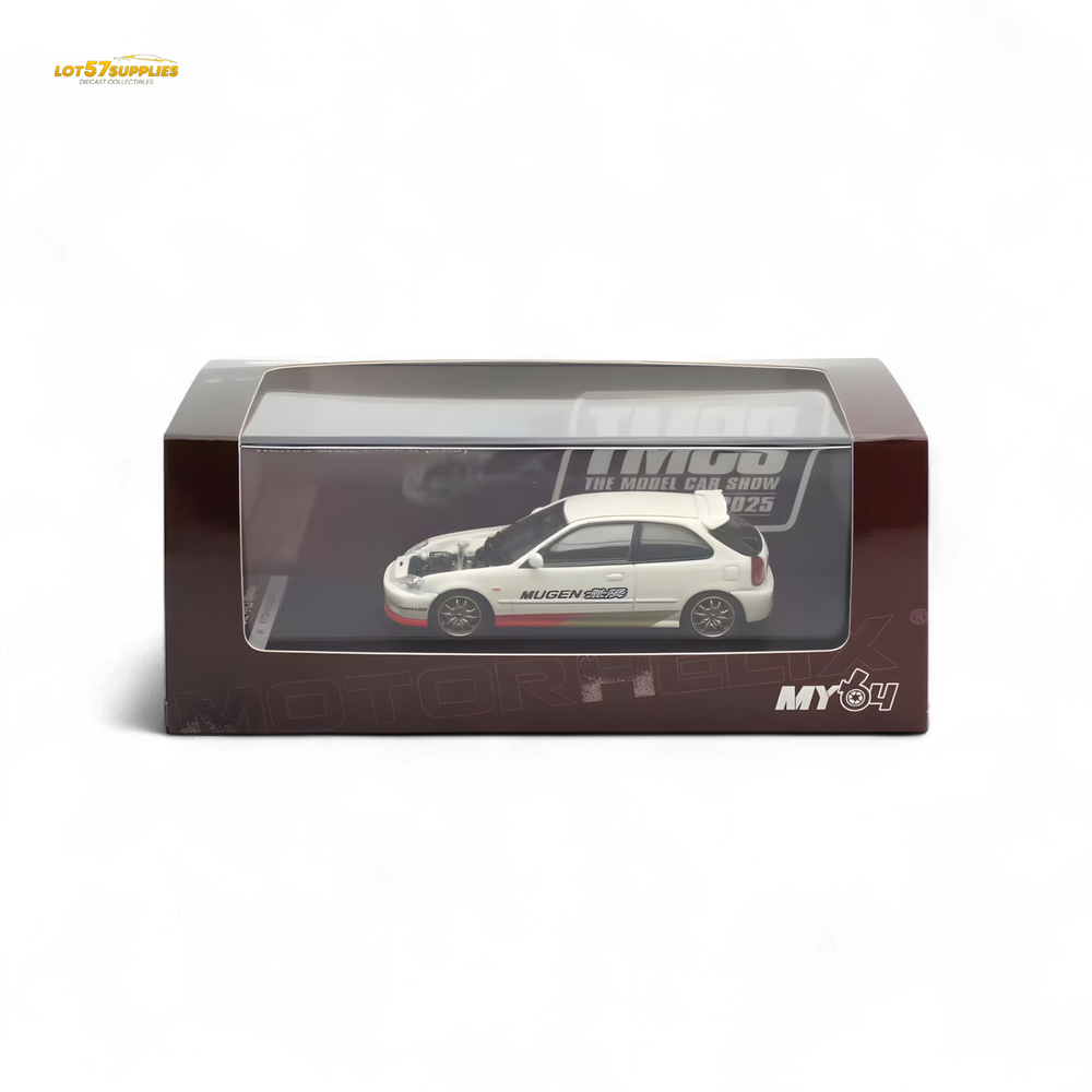 (Pre-Order) Motorhelix Honda Civic EK9 MUGEN Malaysia Limited Edition - White 1:64 (Online Order Only)