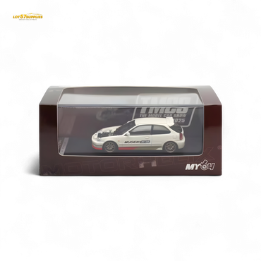 (Pre-Order) Motorhelix Honda Civic EK9 MUGEN Malaysia Limited Edition - White 1:64 (Online Order Only)