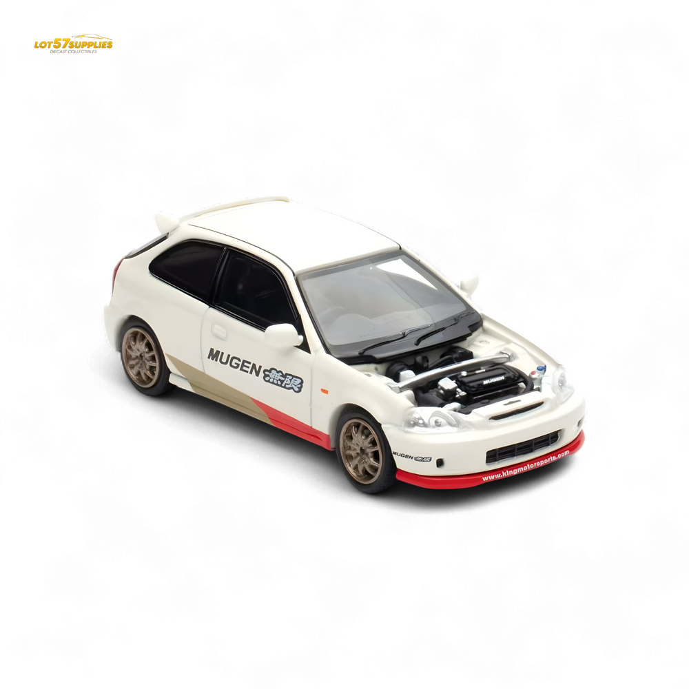 (Pre-Order) Motorhelix Honda Civic EK9 MUGEN Malaysia Limited Edition - White 1:64 (Online Order Only)