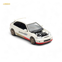(Pre-Order) Motorhelix Honda Civic EK9 MUGEN Malaysia Limited Edition - White 1:64 (Online Order Only)