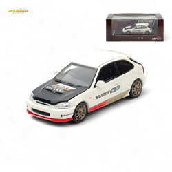 (Pre-Order) Motorhelix Honda Civic EK9 MUGEN Malaysia Limited Edition - White 1:64 (Online Order Only)