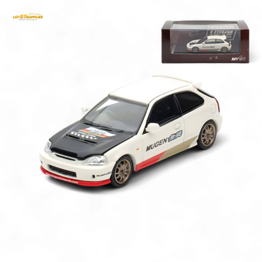 (Pre-Order) Motorhelix Honda Civic EK9 MUGEN Malaysia Limited Edition - White 1:64 (Online Order Only)