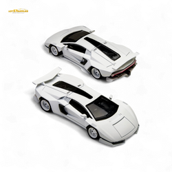 (Pre-Order) TimeMicro × PSC DESIGN 1/64 Countach V Ver. Mechanic PSC - White 1:64 (ONLINE ORDER ONLY)