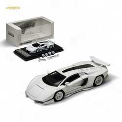 (Pre-Order) TimeMicro × PSC DESIGN 1/64 Countach V Ver. Mechanic PSC - White 1:64 (ONLINE ORDER ONLY)