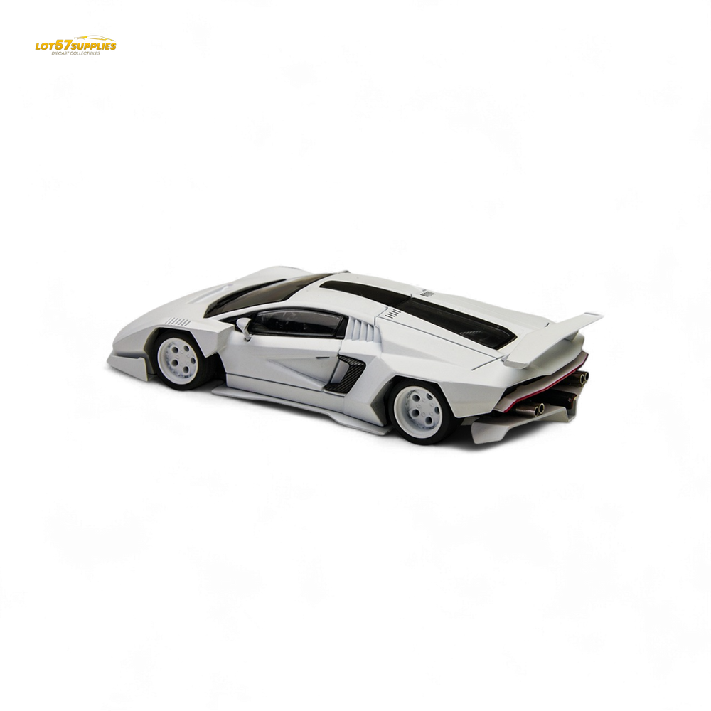 (Pre-Order) TimeMicro × PSC DESIGN 1/64 Countach V Ver. Mechanic PSC - White 1:64 (ONLINE ORDER ONLY)