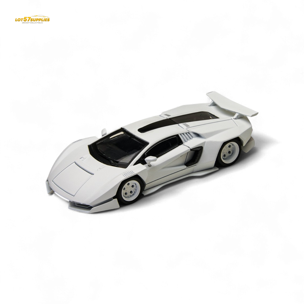 (Pre-Order) TimeMicro × PSC DESIGN 1/64 Countach V Ver. Mechanic PSC - White 1:64 (ONLINE ORDER ONLY)