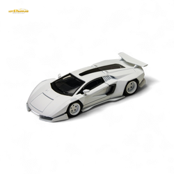 (Pre-Order) TimeMicro × PSC DESIGN 1/64 Countach V Ver. Mechanic PSC - White 1:64 (ONLINE ORDER ONLY)