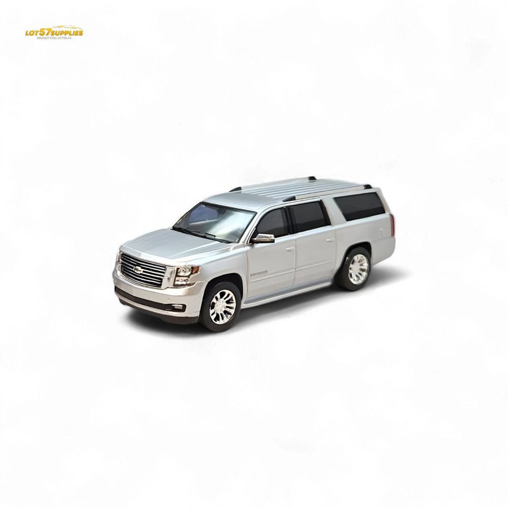 (Pre-Order) GOC Chevrolet Suburban 2015 - Silver 1:64 (Online Order Only)