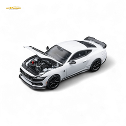 (Pre-Order) DCM Mustang Dark Horse - Crystal White - Black Wheels 1:64 (Online Order Only)