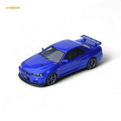 Focal Horizon Skyline GT-R R34 V-SPEC-II - Bayside Blue 1:64 (ONLINE ORDER ONLY)