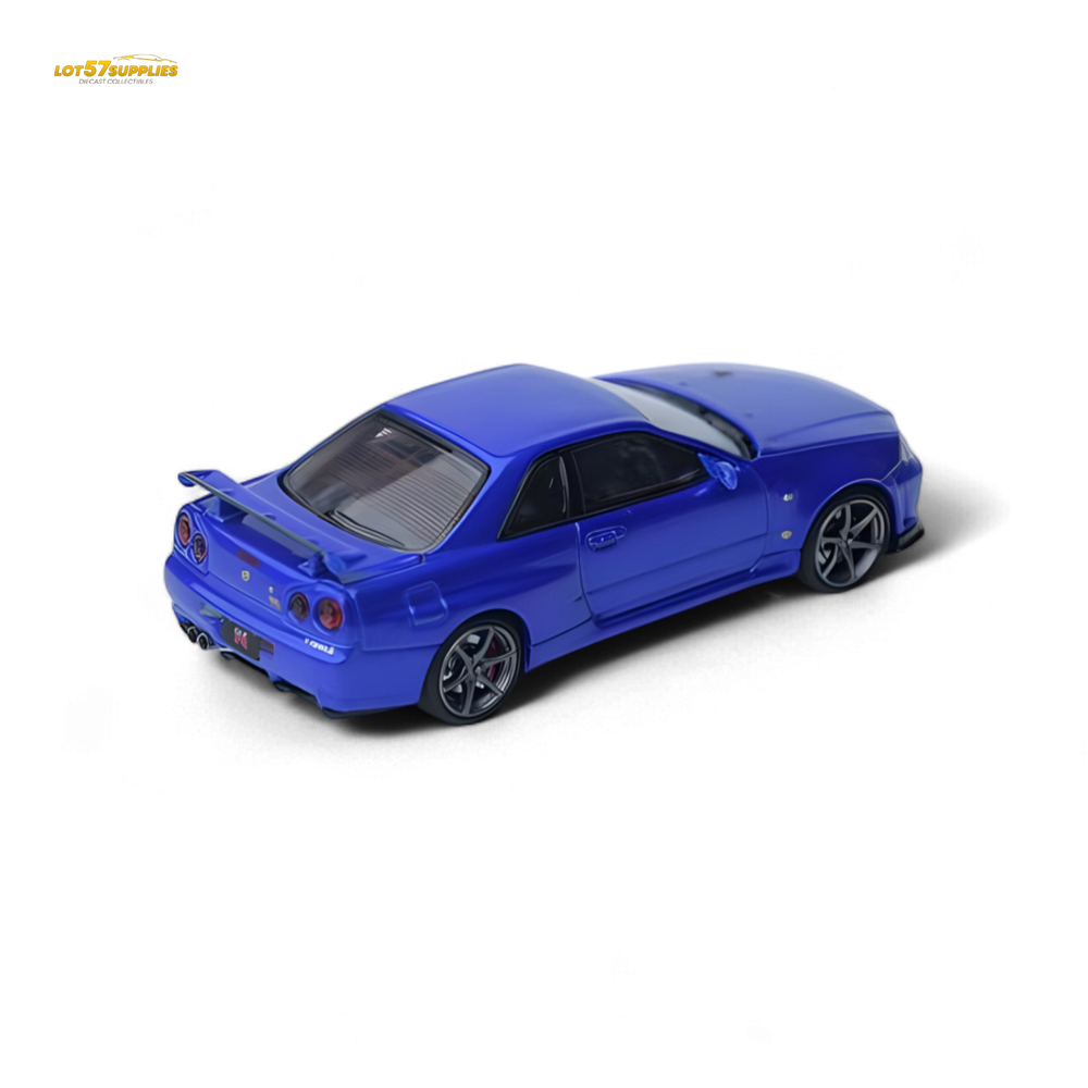 Focal Horizon Skyline GT-R R34 V-SPEC-II - Bayside Blue 1:64 (ONLINE ORDER ONLY)