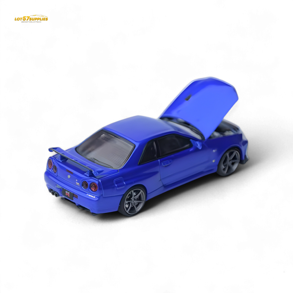 Focal Horizon Skyline GT-R R34 V-SPEC-II - Bayside Blue 1:64 (ONLINE ORDER ONLY)