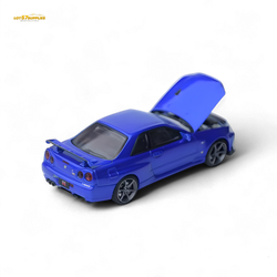 Focal Horizon Skyline GT-R R34 V-SPEC-II - Bayside Blue 1:64 (ONLINE ORDER ONLY)