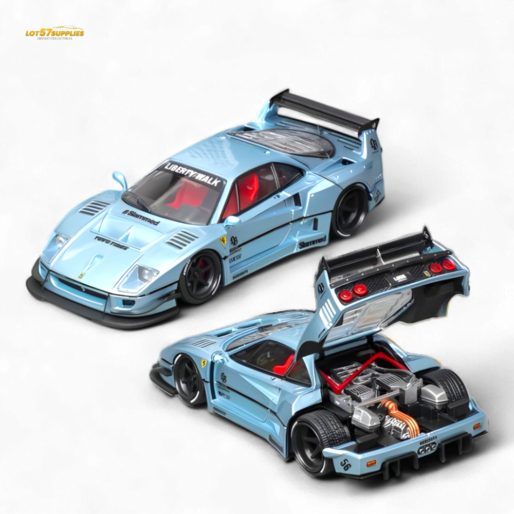 (Pre-Order) Star Model F40 LB-Works WideBody - Ice Blue Ordinary 1:64 (ONLINE ORDER ONLY)