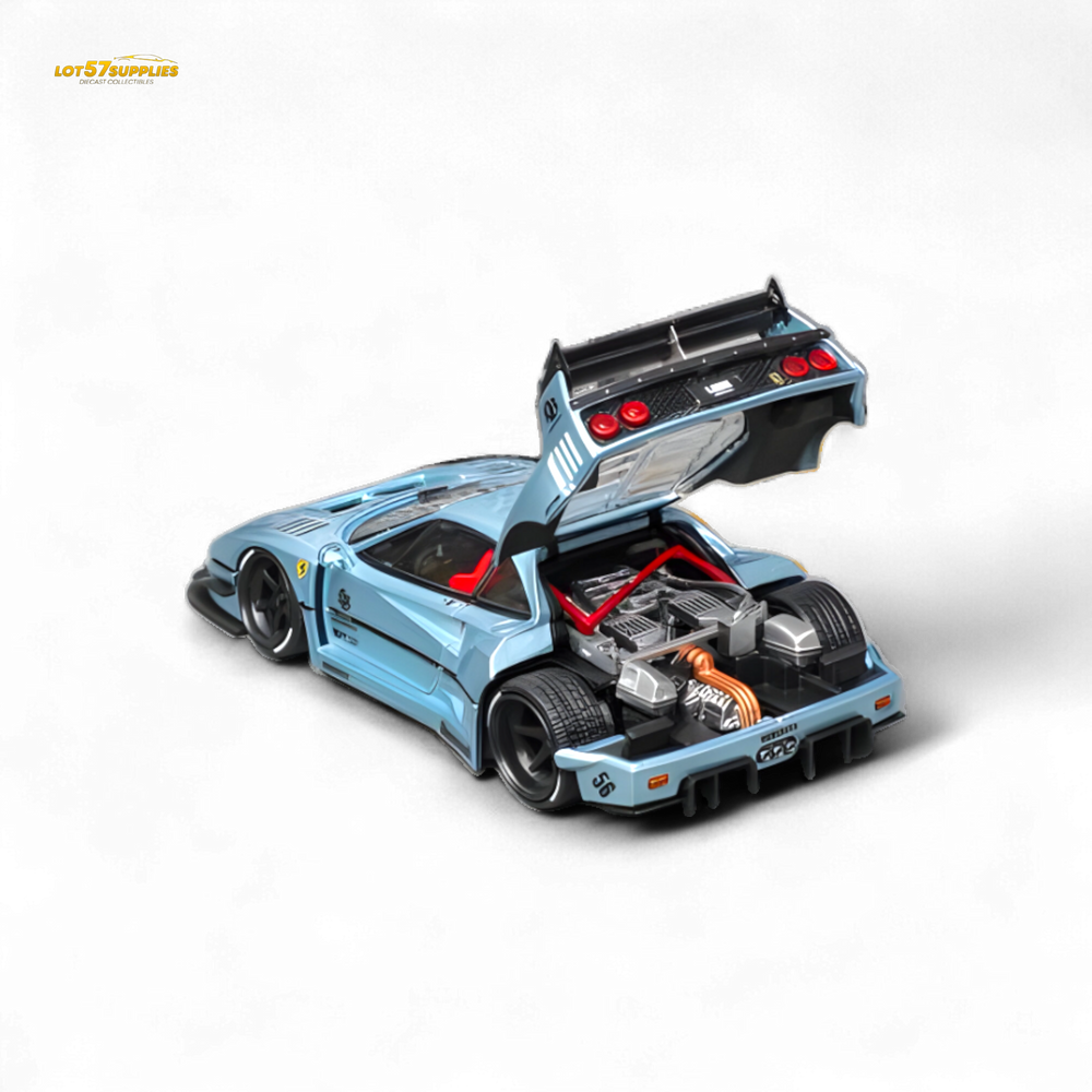 (Pre-Order) Star Model F40 LB-Works WideBody - Ice Blue Ordinary 1:64 (ONLINE ORDER ONLY)