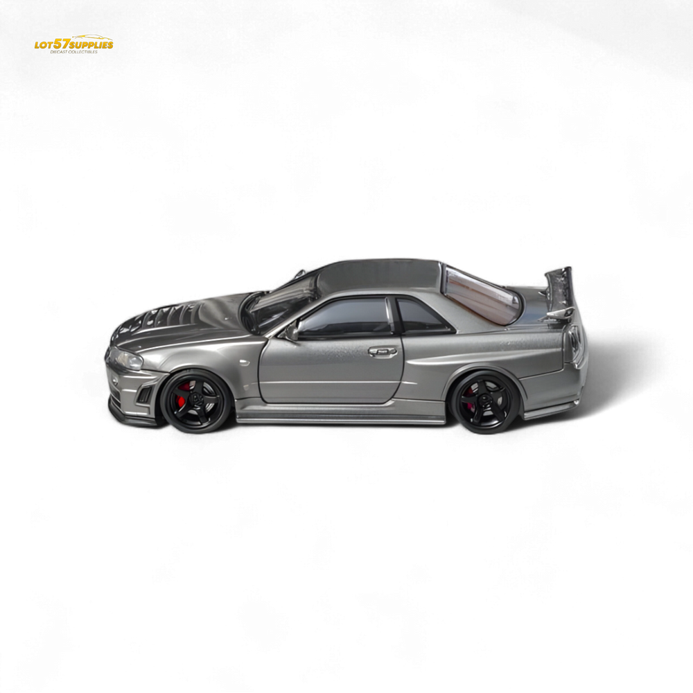 Fuji Skyline R34 GT-R Nismo Z-Tune - Gun Grey 1:64 (ONLINE ORDER ONLY)