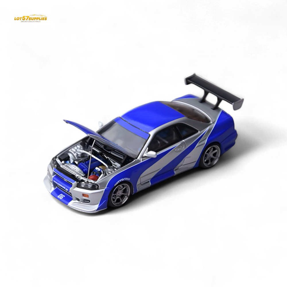 Focal Horizon Skyline GT-R R34 - NFS Silver Blue 1:64 (ONLINE ORDER ONLY)