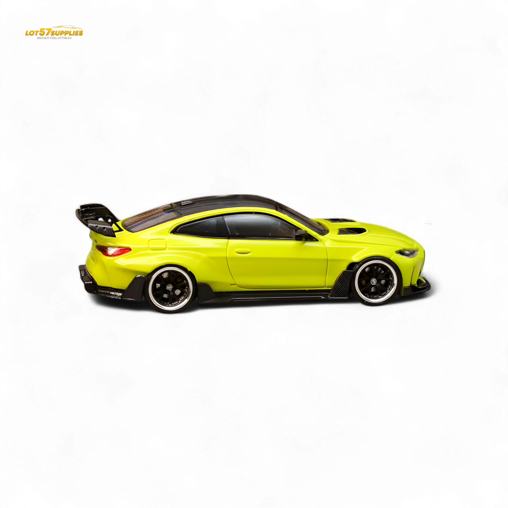 SW BMW G82 M4 Wide-Body Modified - Sao Paulo Yellow 1:64