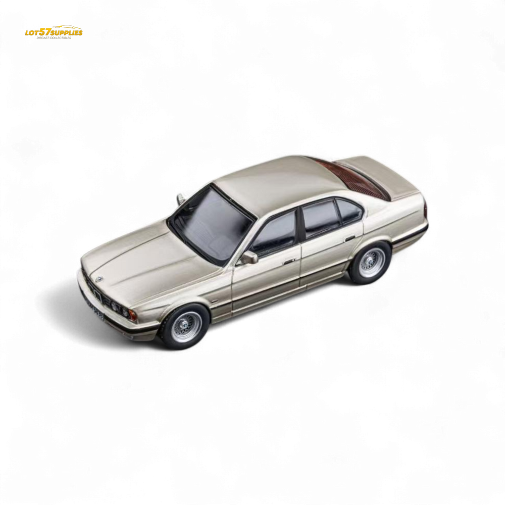 (Pre-Order) DCM BMW E34 5-Series Sedan - Cashmere Beagle Gold 1:64 (ONLINE ORDER ONLY)