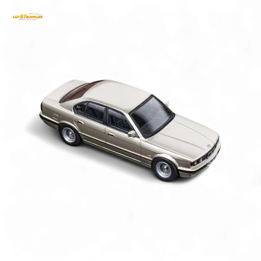 (Pre-Order) DCM BMW E34 5-Series Sedan - Cashmere Beagle Gold 1:64 (ONLINE ORDER ONLY)